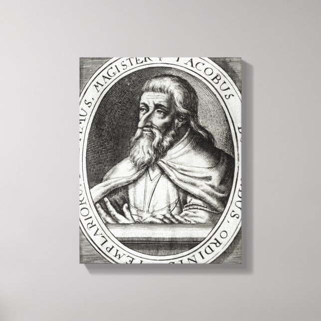 Jacques de Molay  Master of Knights Templars Canvas Print (Front)