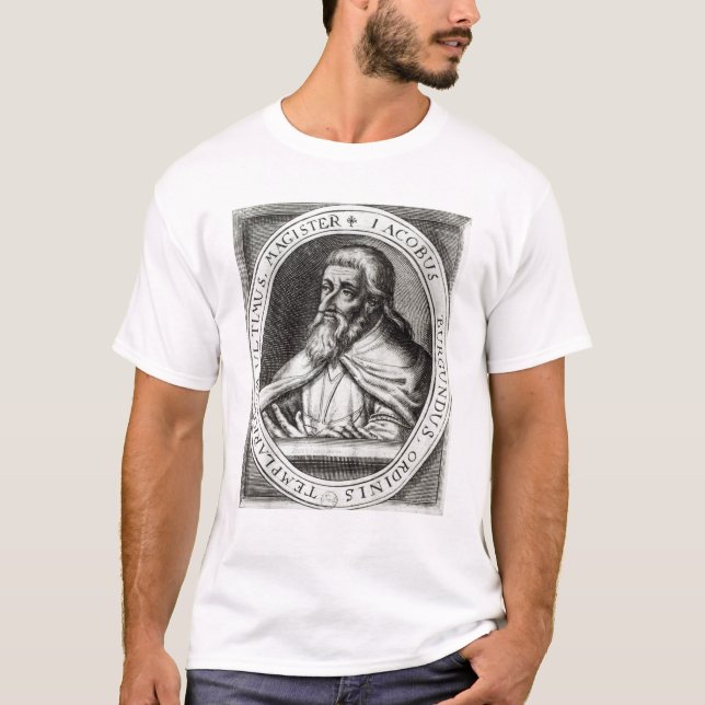 Jacques de Molay  Master of Knights Templars T-Shirt (Front)
