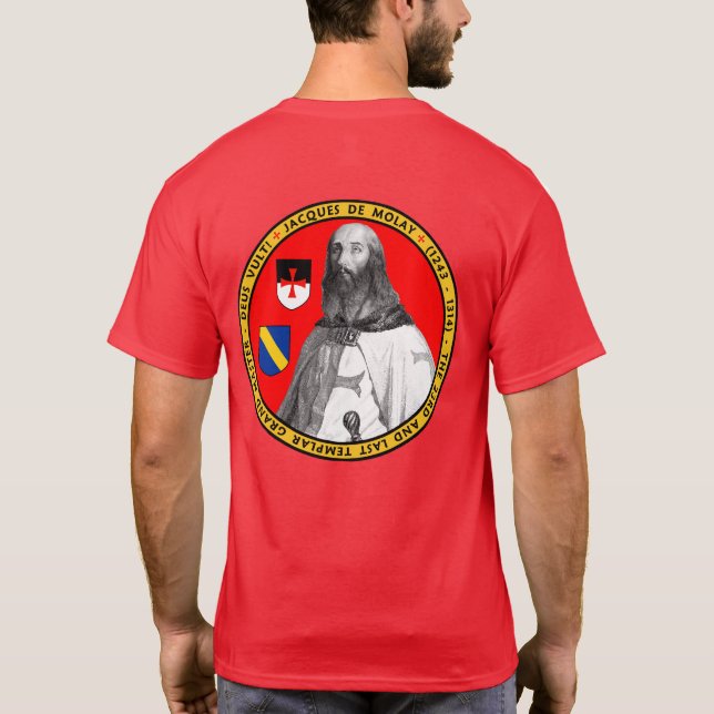 Jacques De Molay Portrait Seal Shirt (Back)