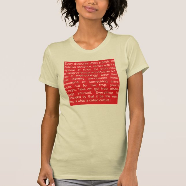 Jacques Derrida T-Shirt (Front)