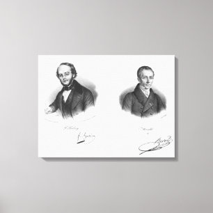 Jacques Fromental Halevy and Ferdinand Herold Canvas Print