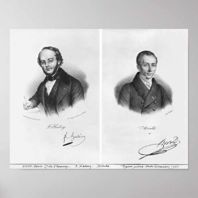 Jacques Fromental Halevy  and Ferdinand Herold Poster (Front)
