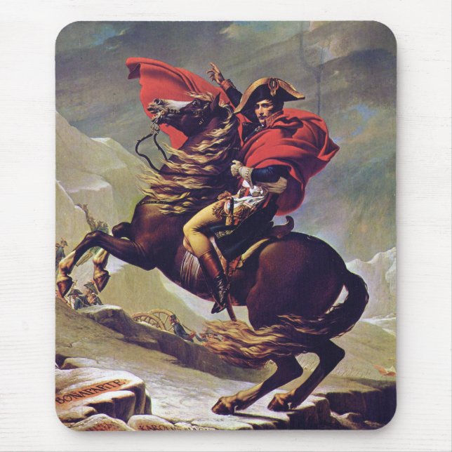 Jacques-Louis David, Napoleon Bonaparte Mouse Mat (Front)