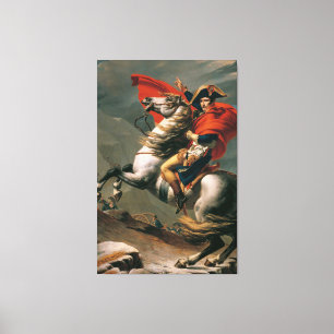 Jacques-Louis David - Napoleon Crossing the Alps Canvas Print