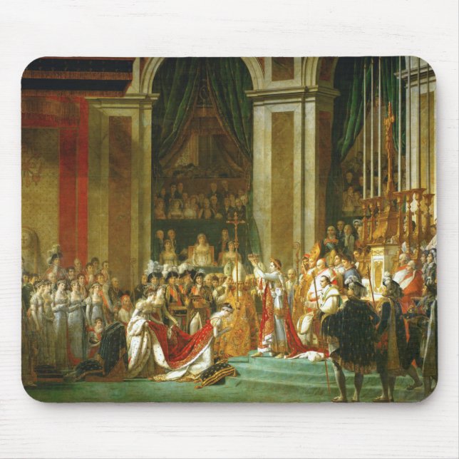 Jacques Louis David The Consecration Of Napoleon Mouse Mat (Front)