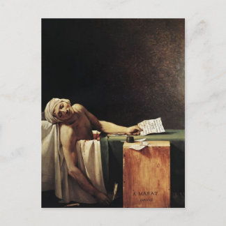 Jacques-Louis David- The Death of Marat Postcard