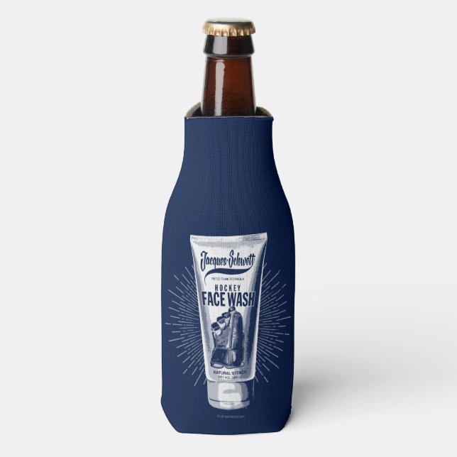 Jacques Schwett Hockey Face Wash Bottle Cooler (Bottle Front)