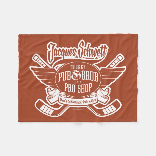 Jacques Schwett Hockey Pro Shop Fleece Blanket (Front (Horizontal))