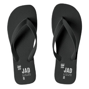 Jad Personalised Name Birthday Gift Flip Flops