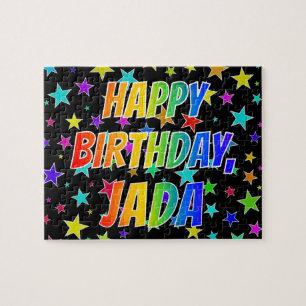 "JADA" First Name, Fun "HAPPY BIRTHDAY" Jigsaw Puzzle