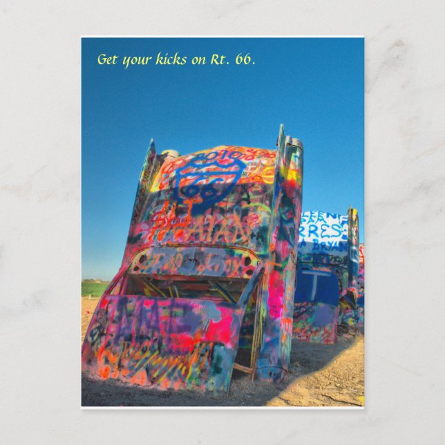 JAdamTillman1, Get your kicks on Rt. 66. Postcard (Front)