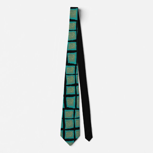 Jade and Turquoise with Gold  Tie (Front)