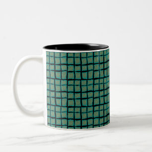 Jade and Turquoise with Gold Two-Tone Coffee Mug