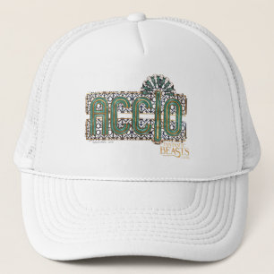 Jade Art Deco ACCIO™ Spell Graphic Trucker Hat