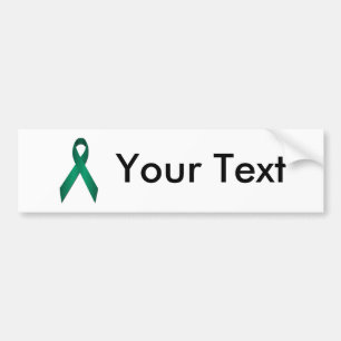 Jade Awareness Ribbon Bumper Sticker Template