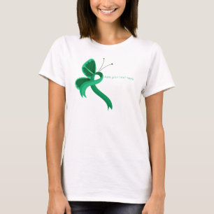 Jade Awareness Ribbon Butterfly T-Shirt