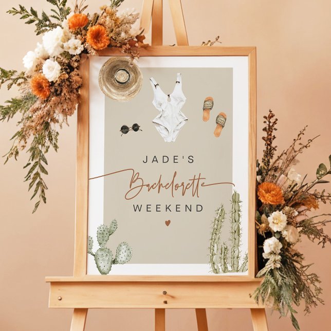 JADE Boho Desert Cactus Scottsdale Before the Veil Poster (Creator Uploaded)