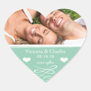 Jade Chalkboard Wedding Save the Date Seal