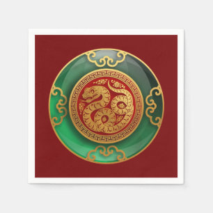 Jade Chinese New Year of the Snake Napkins