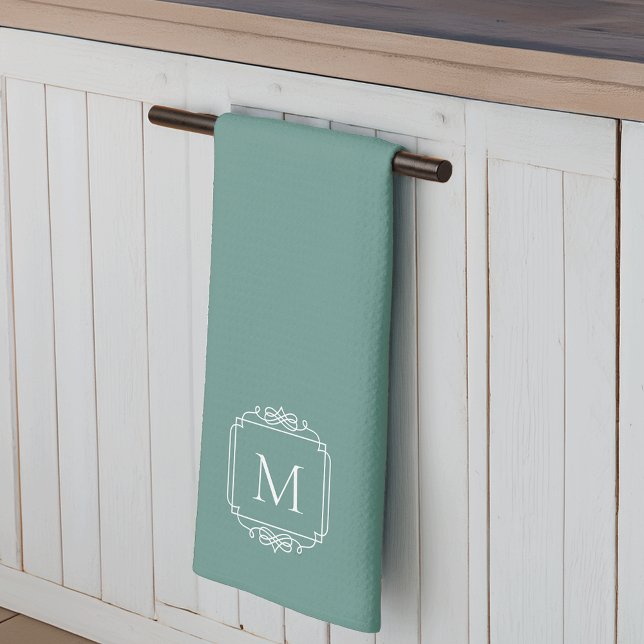 Jade | Classic Frame Monogram Tea Towel (Creator Uploaded)
