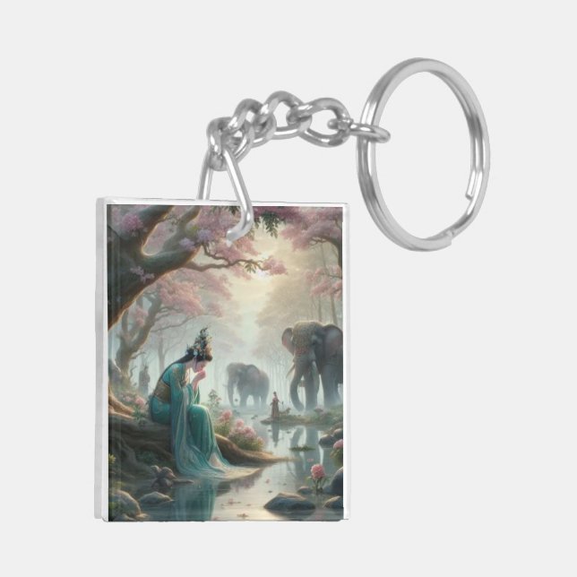 Jade Contemplation Keychain (Back Left)