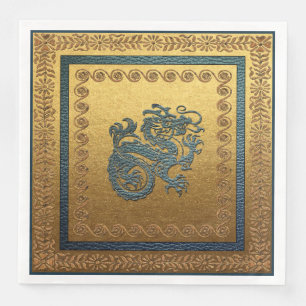 Jade Dragon Dinner Paper Napkins