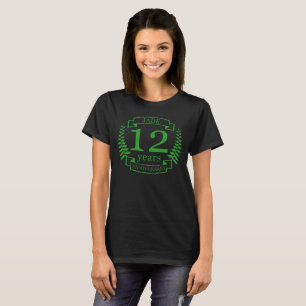 Jade Gemstone wedding anniversary 12 years T-Shirt