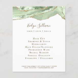 Jade Green agate flyer