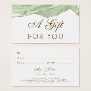 Jade Green Agate Gift Card
