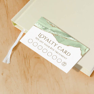 Jade Green  Agate Loyalty Card