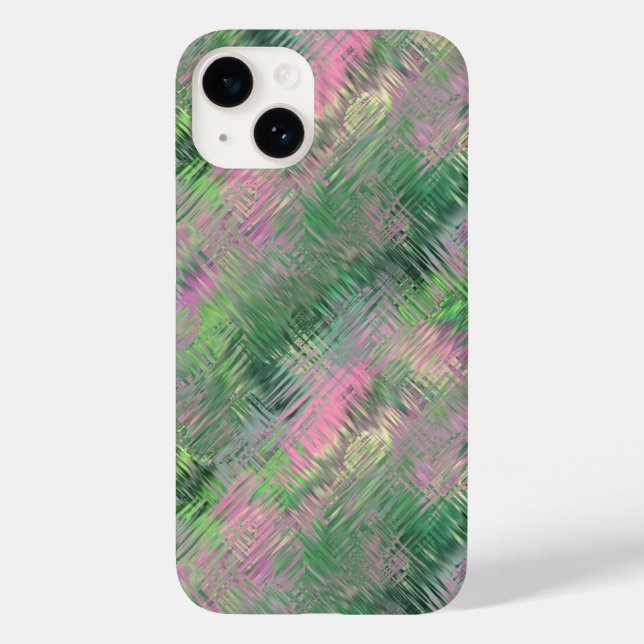 Jade Green Crystal Gel Pattern Case-Mate iPhone Case (Back)