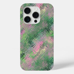 Jade Green Crystal Gel Pattern iPhone 15 Pro Case