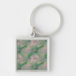Jade Green Crystal Gel Pattern Key Ring