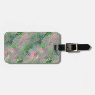 Jade Green Crystal Gel Pattern Luggage Tag