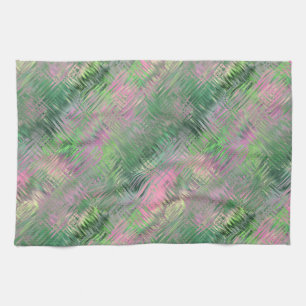 Jade Green Crystal Gel Pattern Tea Towel
