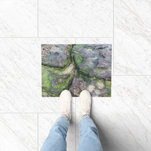 Jade Green Mossy Beach Rocks Toowoon Bay Doormat