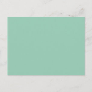 Jade Green Solid Colour Postcard