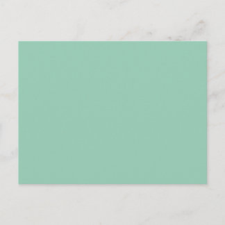Jade Green Solid Colour Postcard