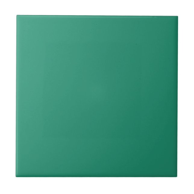 Jade Green Solid Colour Tile (Front)
