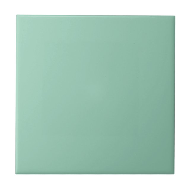 Jade Green Solid Colour Tile (Front)