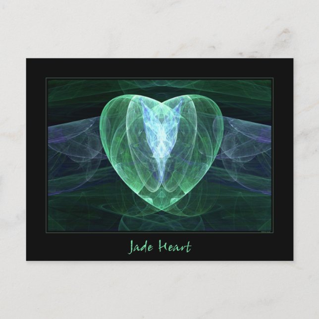 Jade Heart Postcard (Front)