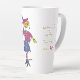 Jade - Living Life as an Art Latte mug