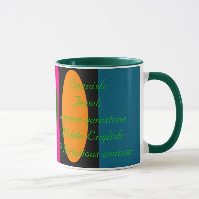 Jade Meaning and Name Origin Mug (Right)