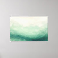 Jade Mist High-Key Soft Green Abstract