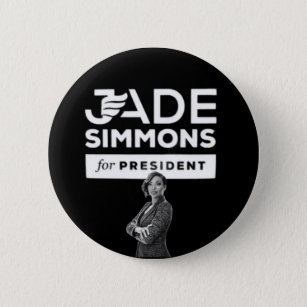 Jade Simmons for President 6 Cm Round Badge