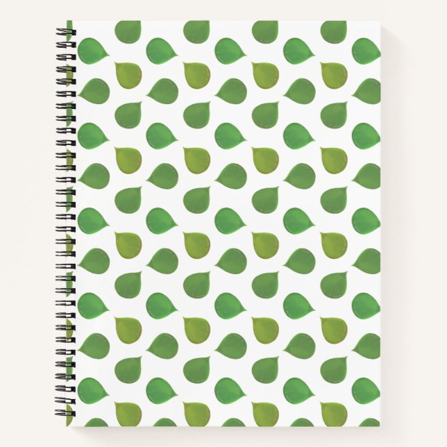 Jade Tree Green Leaves Notebook (Front)