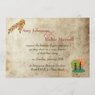 Jaded Fairy Tale Castle Wedding Invitation