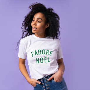 J'ADORE NOËL Love Christmas Modern T-Shirt