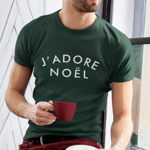 J'adore Noel Modern Love Christmas Trendy Xmas T-Shirt