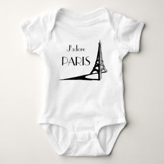 J'adore PARIS infant Baby Bodysuit
